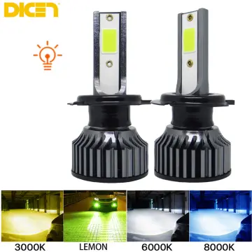 2PCS DICEN 9006 HB4 LED Headlight Bulb Low Beam Fog Light 6000K