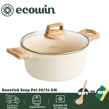 Ecowin Cookware Wok Forest series Mainfan Stone Coating Frying Pan  Non-Stick with Lid Free of PFOA PTFE