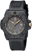 นาฬิกาข้อมือผู้ชาย LUMINOX Navy SEAL Gold 3500 Series รุ่น XS.3508.GOLD ขนาดตัวเรือน 45มม.หน้าปัดสีเทา สายยางNBR สีดำ ระบบ Quartz