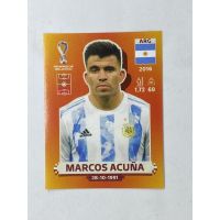 Marcos Acuna สติ๊กเกอร์สะสม ฟุตบอลโลก world cup 2022 Argentina ของสะสมทีมฟุตบอล อาร์เจนตินา อาเจนติน่า