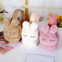 Cartoon Rabbit Warm Earmuff Plush Thick Soft Adjustable Ear Cover for Kids Headband Earflap Winter Outdoor Warmer Headphones