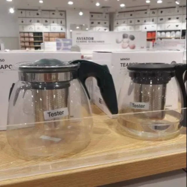 Miniso Teapot Glass Teko Kaca 900ml Lazada Indonesia
