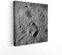 Canvasway Apollo Nasa Buzz Aldrins Bootprint ศิลปะบนผนังรูปภาพบนผ้าใบตกแต่งงานศิลปะสำหรับบ้านและของขวัญ X