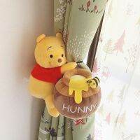 ตุ๊กตาดิสนีย์แท้ Winnie Pooh/Honeypot เชือกผูกผ้าม่านกำมะหยี่ตุ๊กตาน่ารักการ์ตูนยัดไส้สัตว์ผ้าม่านสำนักงานห้องของขวัญคริสต์มาส