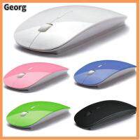 GEORG เดสก์ทอป คุณภาพสูง บางเฉียบ เมาส์ไร้สาย ยูเอสบี เมาส์ไร้สาย 2.4GHz ออปติคัล