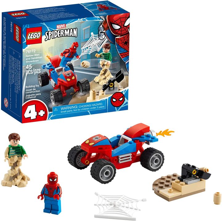 LEGO Marvel's Spider-Man: Spider-Man and Sandman Showdown 76172 Collectible  Building Toys, New 2021 (45 miếng) 
