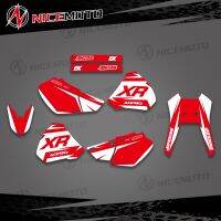 ✗ NICEMOTO Motorcycle Graphics Background Decals Stickers Kit for Honda XR250 XR400 1996 -2001 2002 2003 2004 XR 250 400