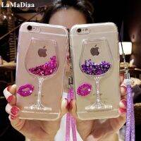 【Sell Well】FDD แฟชั่น Quicksand Glitter Bling แก้วไวน์ใสสำหรับ Samsung S8 S9 S10 S20 S21 S22 Plus หมายเหตุ8 9 10 20