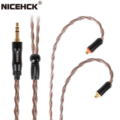 NiceHCK LitzOCC สายหูฟังทองแดง4N Litz OCC 3.5มม./2.5มม./4.4มม. Mmcx/ NX7/QDC/0.78 2Pin สำหรับ CIEM ZAX ASF BA8 VX V90s MK3