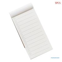 5pcs Pocket Kraft Paper Memo Pad Notepad Message Notes To Do List Checklist Stationery Supplies
