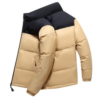 ZZOOI Winter Men Jacket Duck Down Parkas Jacket Mens Thick Warm Snow Parka Mens Stand Collar Pocket Warm Down Puffer Jackets