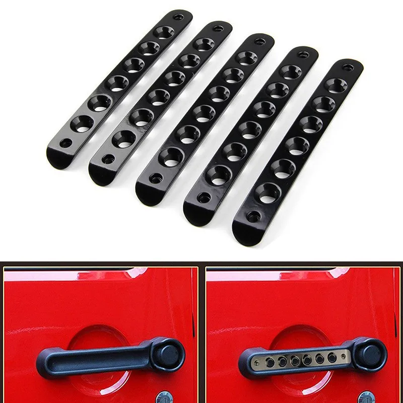 24 Doors Aluminum Door Handle Insert Stickers For Jeep Wrangler JK  2007-2017 Accessories Grab Handle Cover Trim Knob Grips Lazada PH