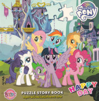 Bundanjai (หนังสือเด็ก) My Little Pony Happy Day Puzzle Story Book