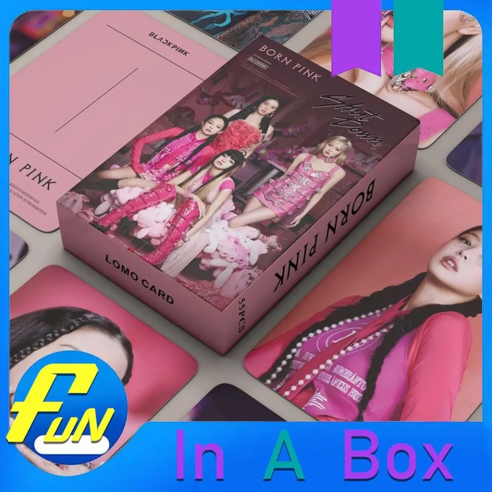 5Pcs/Set Kpop Black and Pink Album Photocards JISOO JENNIE LISA