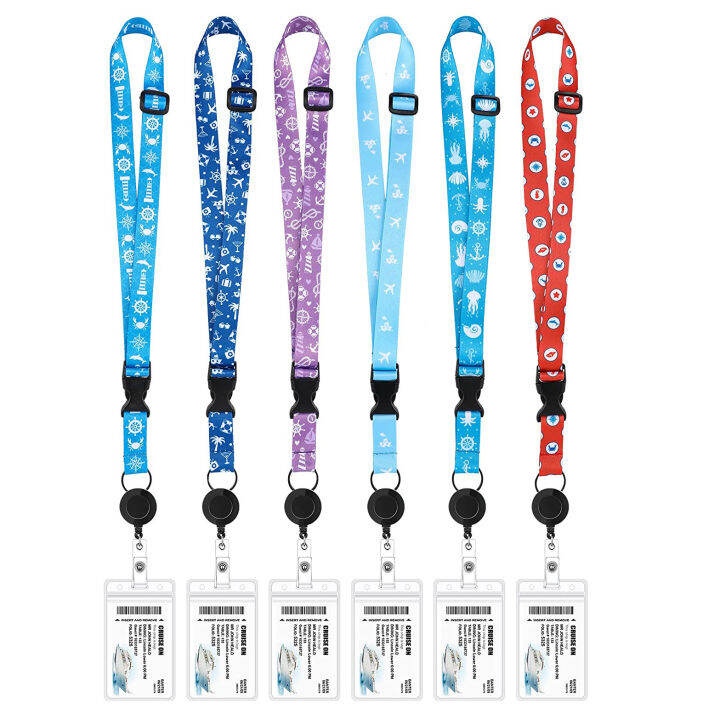 retractable-lanyard-for-ship-key-cards-waterproof-badge-holder-for-cruises-cruise-ship-badge-holder-adjustable-cruise-lanyard-retractable-reel-lanyard-for-cruises-id-card-holder