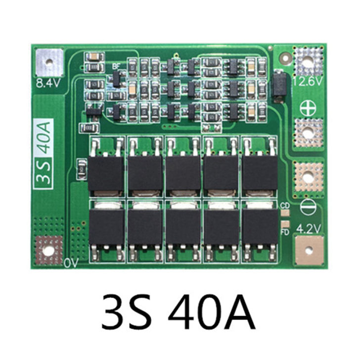 2pcs-3s-40a-bms-board-11-1v-12-6v-18650-lithium-battery-protection-board-can-drive-drill-40a-current