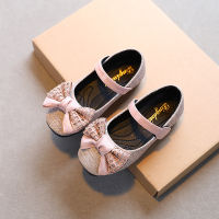 Shoe for Little Girl 2022 New Spring Children Mary Jane Shoes Low Heel Crystal Princess Holiday Party Leather Shoes Girl E12111TH