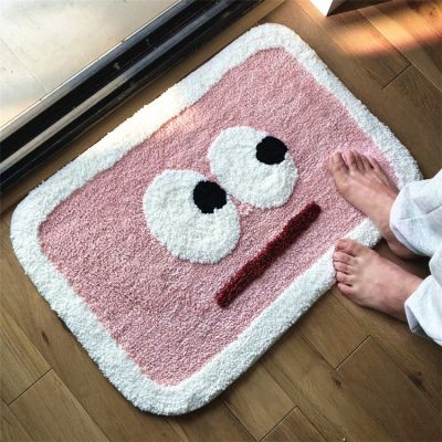 Nordic Carpet Area Rugs Funny Bathroom Bedroom Floor Rainbow Mats Welcome Doormat Home Decoration Cute Animal Bathroom Rug