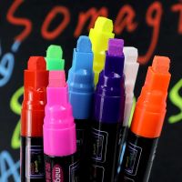 ชุดปากกามาร์กเกอร์8ชิ้นปากกาไฮไลท์สีปากกามาร์คเกอร์ลบได้หลายสีกระดานเขียนแบบ Led หน้าต่างกระจกปากกามาร์คเกอร์เครื่องเขียน