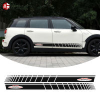 2 Pcs ประตูรถด้านข้าง Stripes กระโปรงสติกเกอร์ John Cooper Works สไตล์ Body Decal สำหรับ MINI Cooper S Clubman F54 One JCW อุปกรณ์เสริม