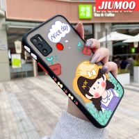 JIUMOO เคสสำหรับ Tecno Spark 5 Air Spark 6 KE6เคสโทรศัพท์แบบแข็งผิวด้านข้างเป็นสาวน่ารักลายการ์ตูนเคสซิลิโคนกันกระแทกคลุมทั้งหมดเคสป้องกันเลนส์กล้อง