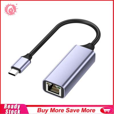 USB อะแดปเตอร์อีเทอร์เน็ต USB3.0พีซีอินเทอร์เน็ต USB 1000Mbps การ์ดแบบมีสาย RJ45 Type-C Gigabit 2.5G สำหรับแล็ปท็อป Xiaomi กล่อง