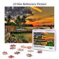 Sunset In Dubois Park Jupiter Florida Wooden Jigsaw Puzzle 500 Pieces Educational Toy Painting Art Decor Decompression toys 500pcs