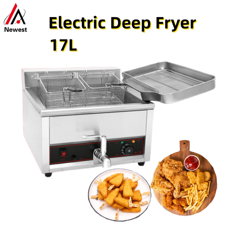 17L Large Capacity Electric Commercial Deep Fryer Machines Equipments