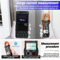 ZZOOI APP Digital Clamp Meter Multimeter Auto Ranging Data Hold Strong Toughness Electric Portable Bluetooth-compatible Amp Meter