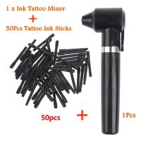 【YF】 1 Pc Electric Tattoo Ink Mixer Pigment Agitator Blender With 50PCS Sticks Tool Body Art Accesories