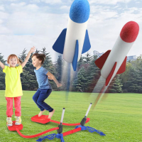 เด็ก Air Rocket Foot Pump Launcher ของเล่นเกมกีฬา Jump Stomp เด็กกลางแจ้งเล่นชุดของเล่น Pressed Rocket Launchers เหยียบ Games