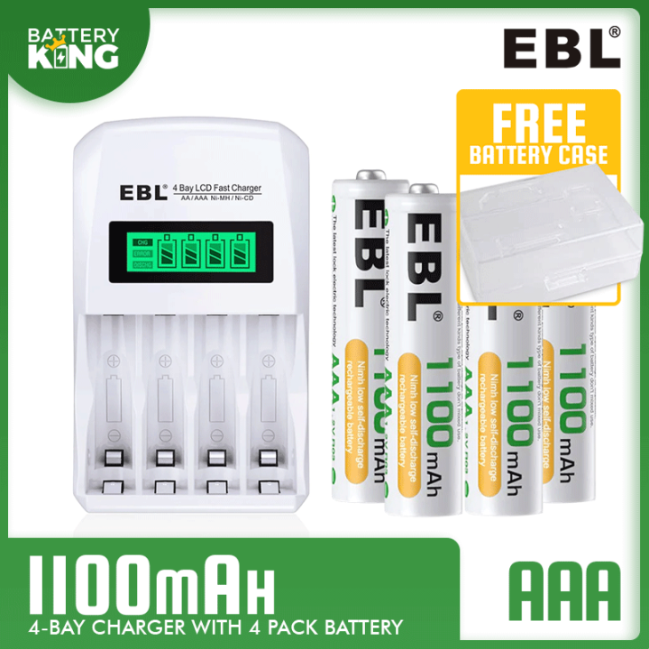 EBL AAA Rechargeable NiMH Batteries 1100mAh LN8122 Lazada PH