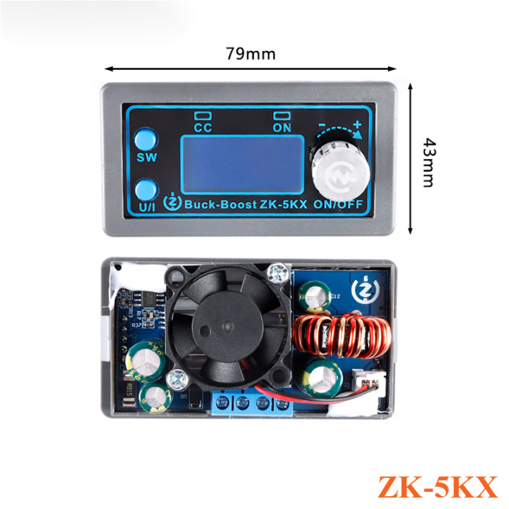 zk-5kx-dc-buck-boost-converter-โมดูล-step-up-down-power-โมดูล0-6-36v-5a-5v-6v-12v-24v-80w-cc-cv-ปรับควบคุม