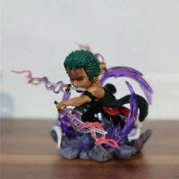 โมเดลตัวการ์ตูนวันพีช ฟิกเกอร์ Roronoa Zoro โรโรโนอา โซโล Zoro Santoryu Ogi (Ichidai Sanzen Daisen Sekai Ver.) One Piece GK Figure Haki บรรจุอยู่ในกล่องพีวีซี