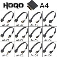 A4 flexible HDMI-compatible FFC Fpv Ultra Thin Micro HDMI Female A4 flat Cable Cord to HDMI Mini 90 degree Micro Male FPC Wires  Leads Adapters