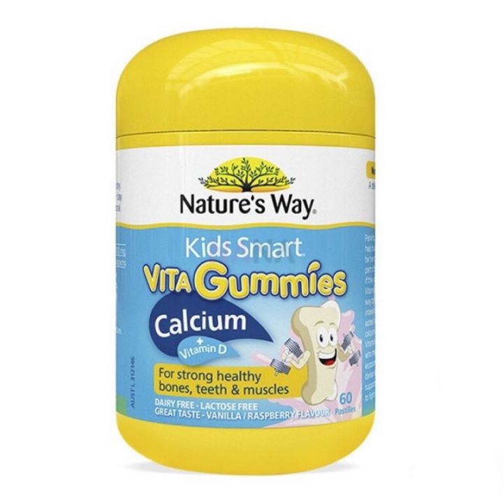 nature-s-way-kids-smart-vita-gummies-วิตามินเด็กแบบเยลลี่-60-เม็ด-พร้อมส่ง-วิตามินสำหรับเด็ก-อาหารเสริมเด็ก-บำรุงสมอง-อาหารเสริม-อาหารสำหรับเด็ก