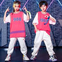 [COD] Hip-hop boys loose hip-hop Korean version of and girls hiphop clothes childrens performance suit tide