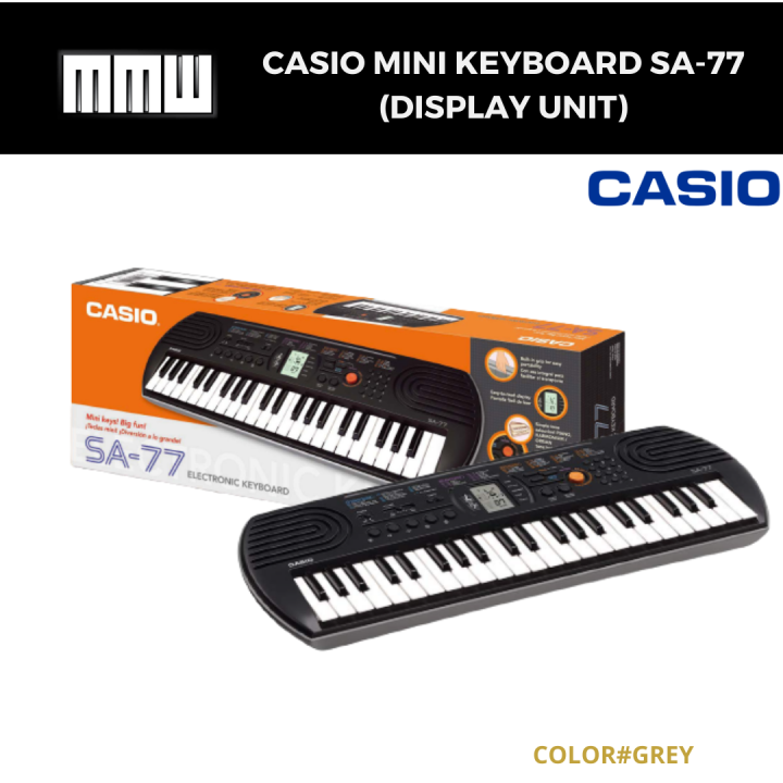 Casio Mini Keyboard SA76 With Free Bag(Display Unit) Lazada