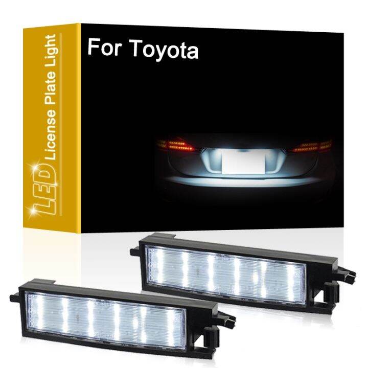 LED Number Plate Lamp For Toyota Auris Aygo Avalon Corolla Yaris Solara