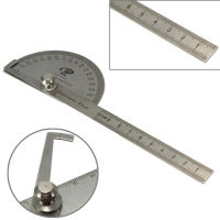 Stainless Protractor Round Head Angle Finder Craftsman Rule Ruler Machinist Tool Professional 0-180 degrees Protractor 10cm