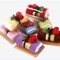 hotx 【cw】 10sets/lot Washing towel Sandwich Roll Hand Washcloth Wedding Gifts Birthday