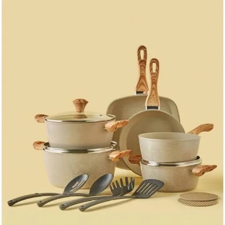 NOON EAST Premium Granite Coated Aluminium Cookware Set (10 PIECES) (6