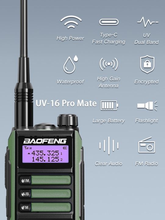 วิทยุสื่อสารสองทางวิทยุ-j116-baofeng-ip68-prov210w-uv-16กันน้ำสำหรับมือสมัครเล่นวิทยุรับส่งสัญญาณแบบ-dual-band-cb-ham-แบบเครื่องชาร์จ-usb-ที่รวดเร็ว