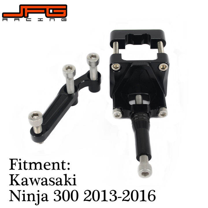 JFG Racing Motorcycle Steering Damper Stabilizer & Bracket For KAWASAKI