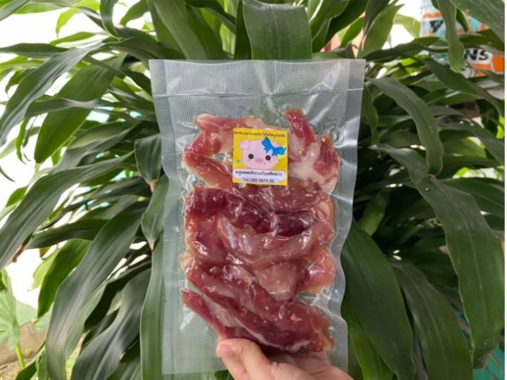 หมูเเดดเดียว-ขนาด-300-กรัม-ราคา-100-บาท-สูตรหมูติดดาว-ราคาถูกมาก