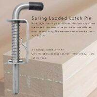 2Pcs 5 Inch Stainless Steel Spring Loaded Latch Pin Barrel Bolt 2mm Thickened Door Lock Brushed