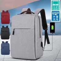 [COD] same style backpack mens computer usb business leisure Oxford cloth student schoolbag