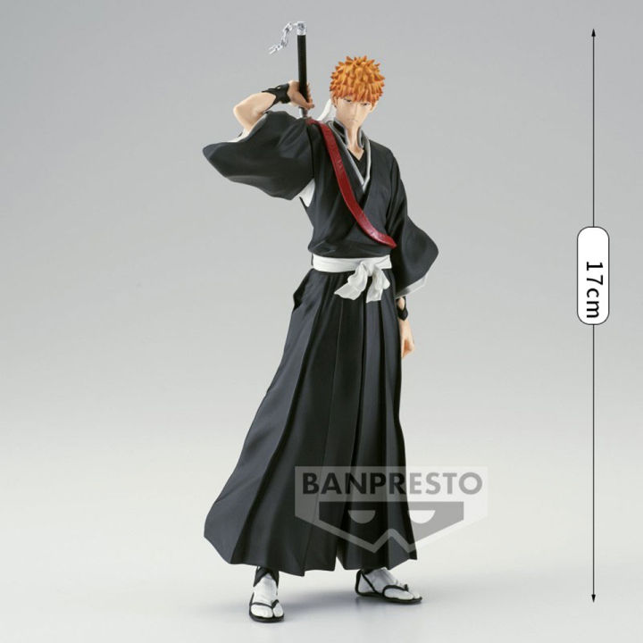 เดิมแท้-banpresto-แข็งและวิญญาณ-b-leach-17เซนติเมตร-kurosaki-ichigo-พีวีซีแอ็คชั่นรูปแบบการเก็บของเล่นสำหรับเด็กของขวัญ