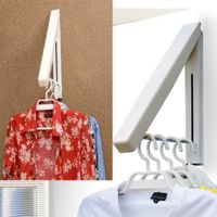 Waterproof Stainless Steel 1Pcs Multifunction Retractable Wall Mount Folding Clothes Hanger Clothes Towel Rack