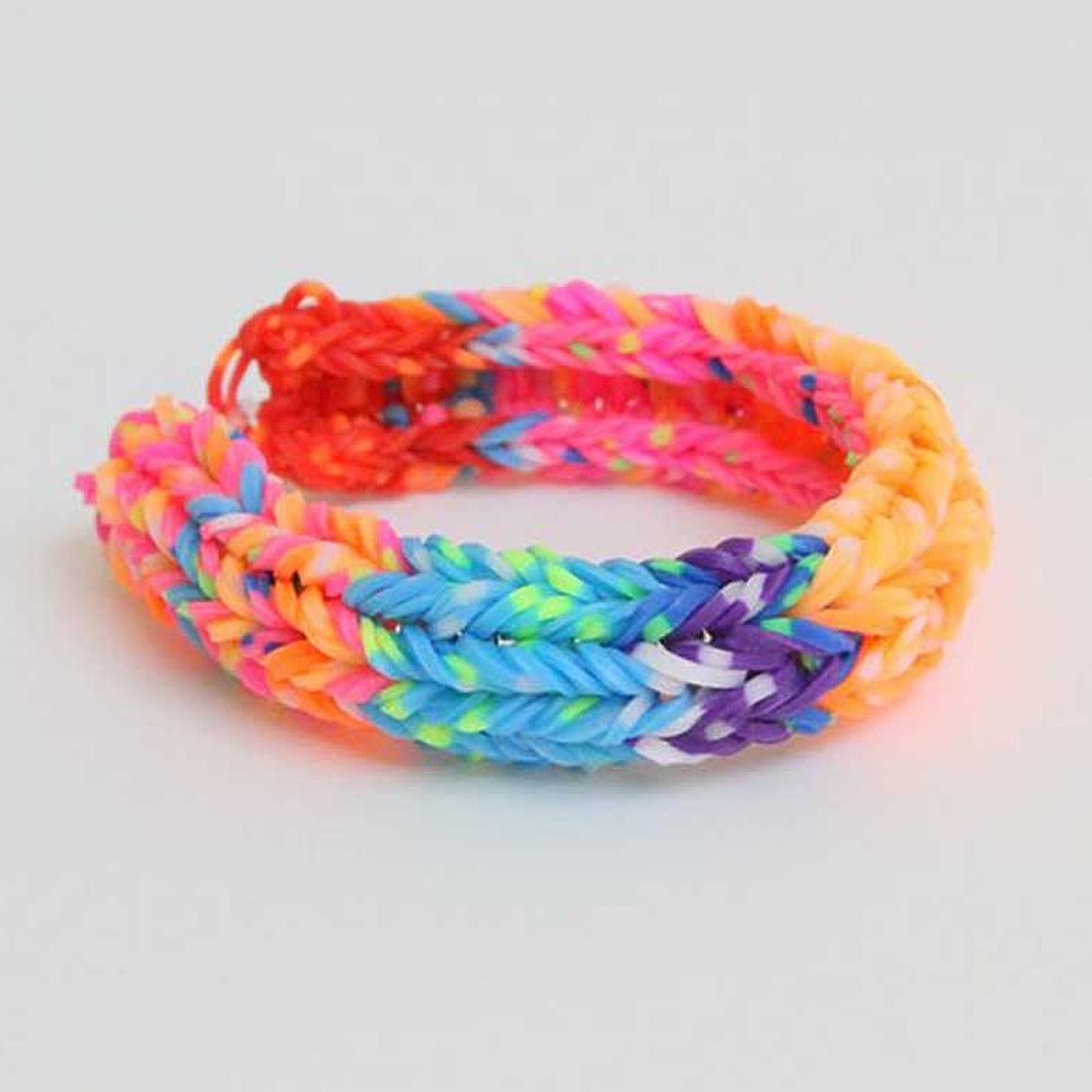 Rubber Band Bracelet Maker Kit for Kids Max Fun 10700 DIY Rainbow Mega Refill Looms